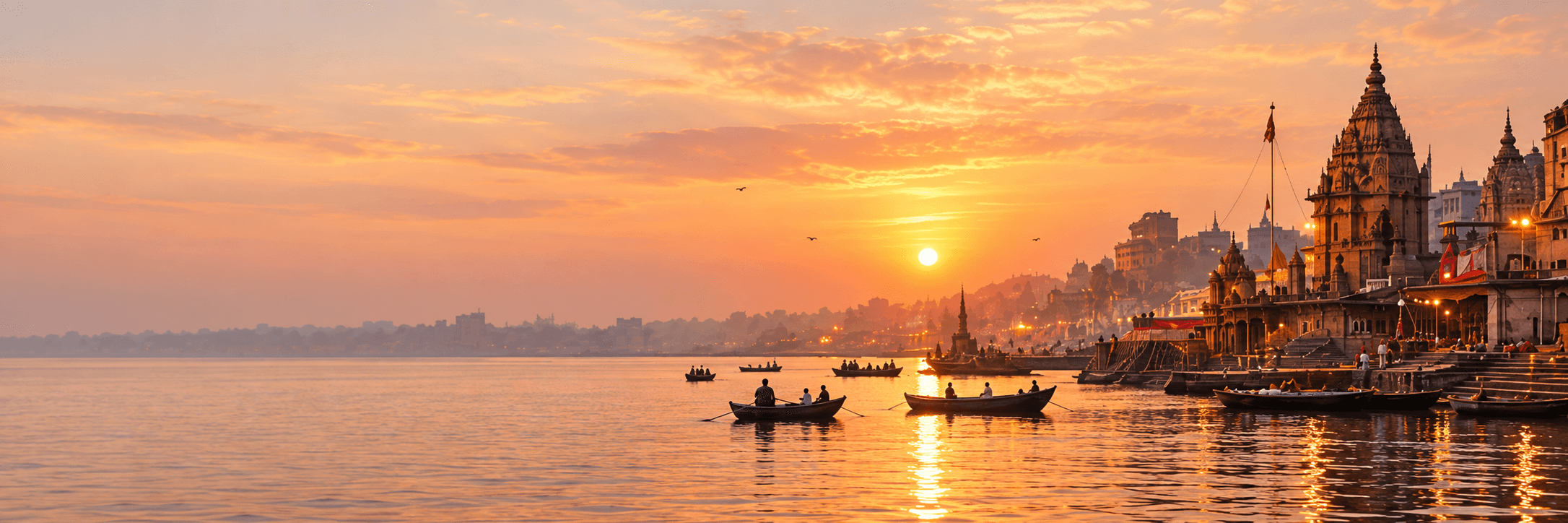 Varanasi at golden hour